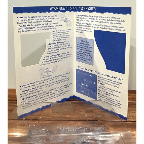 Dimensions Clear On Clear Fun Thoughts Stamps Set 93612 photopolymer - Picture 5 of 5